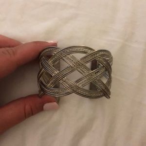 Silver cuff bracelet